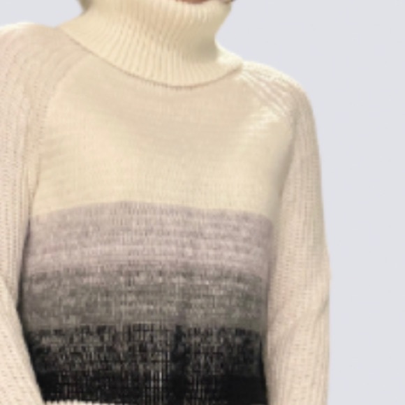 Roxy Ombre Color Block Turtleneck Knit Sweater | M - Picture 8 of 8